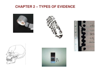 Chapter 2 – Types of Evidence