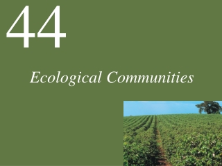 Ecological Communities