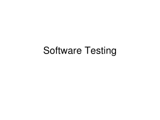 Software Testing