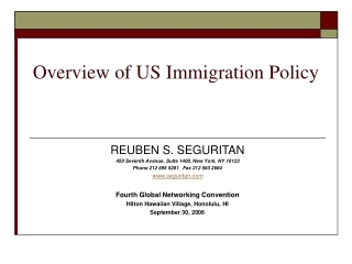 Overview of US Immigration Policy