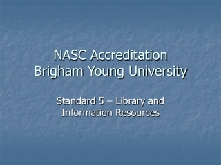 NASC Accreditation Brigham Young University