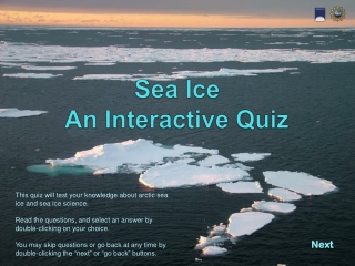 Sea Ice  An Interactive Quiz