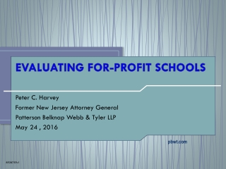 EVALUATING FOR-PROFIT SCHOOLS