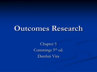 Outcomes Research