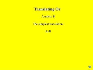Translating Or