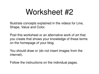 Worksheet #2