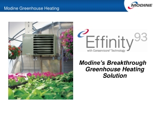 Modine Greenhouse Heating