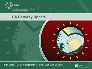 CA Gateway Update