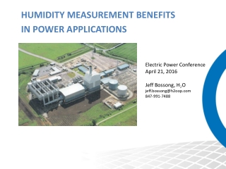 Humidity Measurement Benefits  in Power Applications