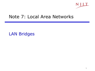 Note 7: Local Area Networks