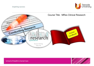 Course Title:  MRes Clinical Research