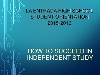 How to Succeed in Independent Study