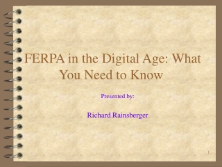 FERPA in the Digital Age: What You Need to Know