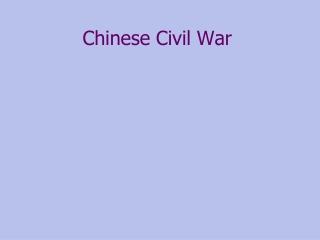 Chinese Civil War