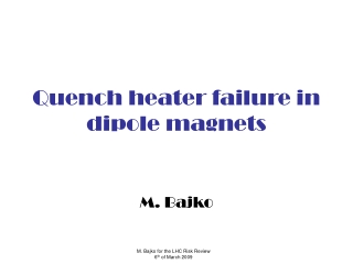 Quench heater failure in dipole magnets