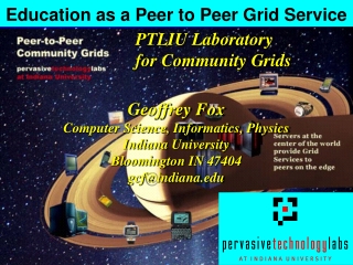 Education as a Peer to Peer Grid Service