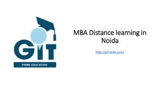 MBA Distance learning in Noida