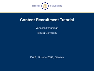 Content Recruitment Tutorial