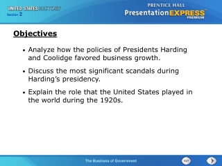 Analyze how the policies of Presidents Harding and Coolidge favored business growth.