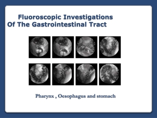 Fluoroscopic Investigations                 Of The Gastrointestinal Tract