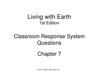 Living with Earth  1st Edition