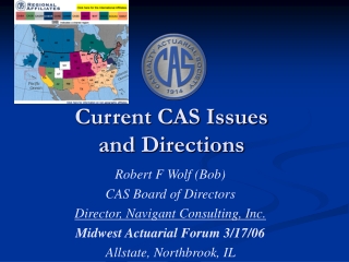 Current CAS Issues  and Directions