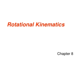 Rotational Kinematics