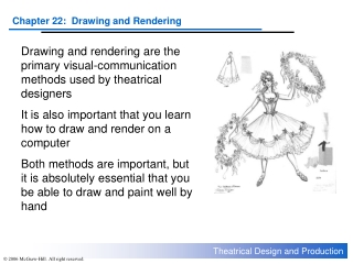 Drawing and rendering are the primary visual-communication methods used by theatrical designers