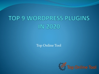 TOP 9 WORDPRESS PLUGINS IN 2020