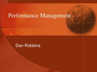 Performance Management