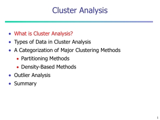 Cluster Analysis