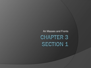 Chapter 3 Section 1