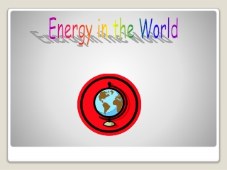 Energy in the World