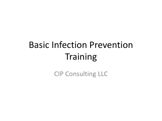 Basic Infection Prevention Training