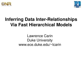 Inferring Data Inter-Relationships Via Fast Hierarchical Models