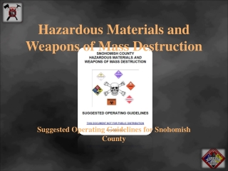 Hazardous Materials and Weapons of Mass Destruction