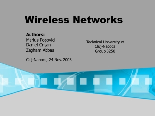 Wireless Networks