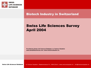 Biotech Industry in Switzerland