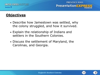 Describe how Jamestown was settled, why the colony struggled, and how it survived.