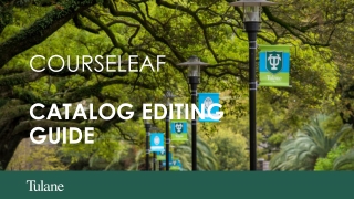 Courseleaf Catalog editing guide