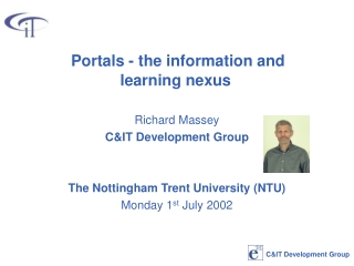 Portals - the information and learning nexus