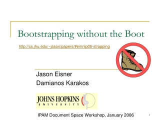 Bootstrapping without the Boot