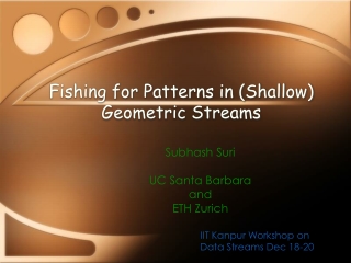 Fishing for Patterns in (Shallow) Geometric Streams