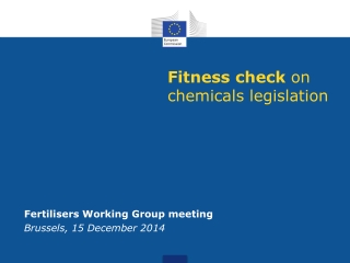 Fitness check  on chemicals legislation