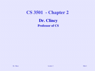 CS 3501  - Chapter 2