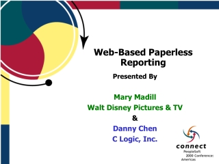 Web-Based Paperless Reporting