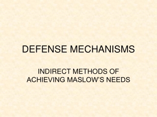 DEFENSE MECHANISMS