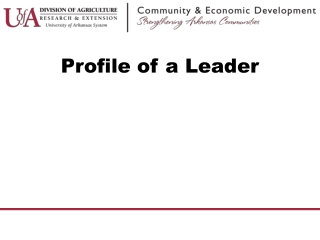 Profile of a Leader