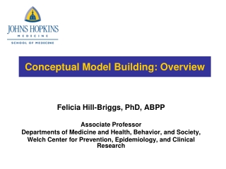 Conceptual Model Building: Overview