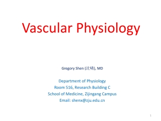 Vascular Physiology